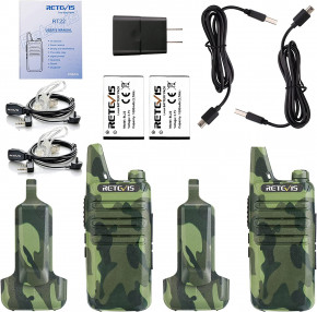   Retevis RT22 Walkie Talkies Two-Way Radios      ( 2 ) Camouflage (5)