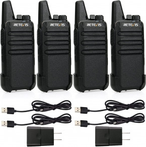  Retevis RT22 Two Way Radio      ( 4 ) Black