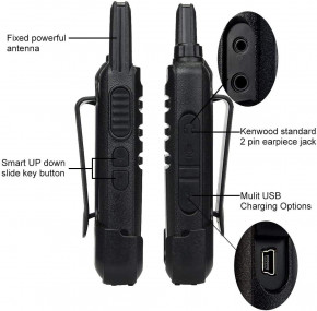  Retevis RT22 Two Way Radio      ( 4 ) Black 4