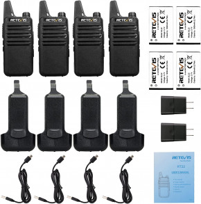  Retevis RT22 Two Way Radio      ( 4 ) Black 8