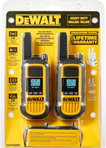  2  DeWalt Heavy Duty Walkie-Talkie DXFRS800 12