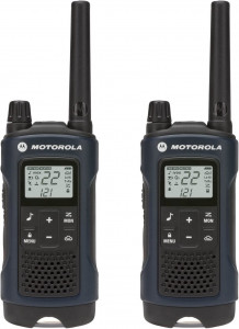  Motorola T460 Talkabout Rechargeable Two-Way Radio Pair Dark Blue