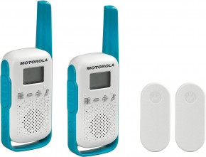  Motorola T114 Talkabout White/Blue 2 Way Radio ( 2 ) 6