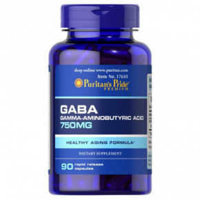  Puritans Pride Gaba 750 mg 90 