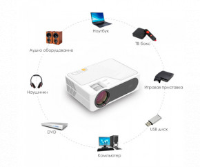  FullHD XPRO PANOPLUS MSF c WiFi  Screen Mirroring (6000 lumen) Bluetooth    8000:1  ,       (YG625A_7899) 7