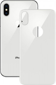   Mocolo 3D Backside Tempered Glass iPhone X White #I/S