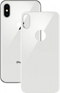   Mocolo 3D Backside Tempered Glass iPhone X Silver #I/S