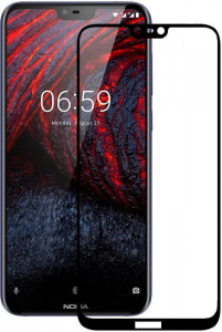   Mocolo 2.5D Full Cover Tempered Glass Nokia 6.1 Plus Black #I/S