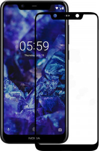   Mocolo 2.5D Full Cover Tempered Glass Nokia 5.1 Plus Black #I/S