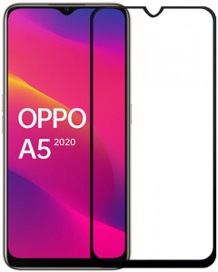   TOTO 5D Cold Carving Tempered Glass Oppo A5 Black #I/S