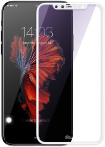   Baseus 0.3mm Silk-Screen 3D Arc iPhone X/XS White (SGAPIPHX-A3D02)