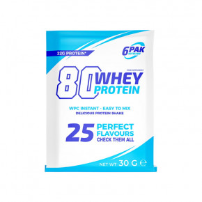  6PAK Nutrition 80 Whey Protein 30  