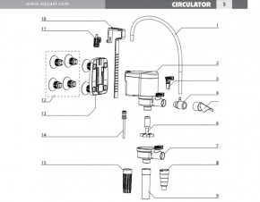   Aquael Circulator 1000   (109182) 5