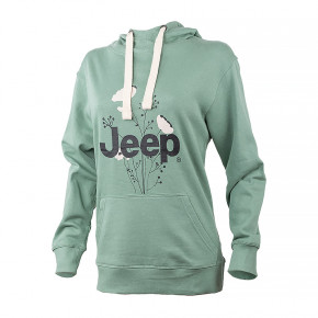  JEEP HOODED OVERSIZE SWEATSHIRT Botanical Print L (O102606-E854)