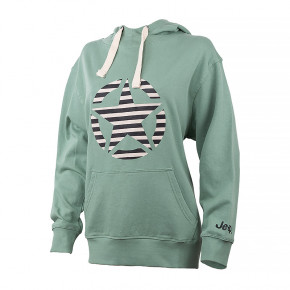  JEEP HOODED OVERSIZE SWEATSHIRT STAR Striped Print M (O102608-E854)