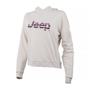  JEEP HOODED CROPPED SWEATSHIRT Striped Print S (O102609-J863)