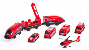   Diy Track Fire Rescue Train   3