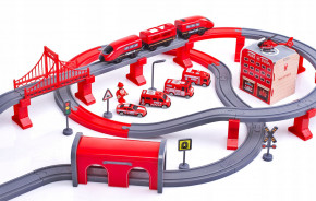   Diy Track Fire Rescue Train   6