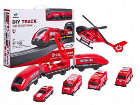   Diy Track Fire Rescue Train   9