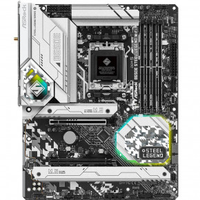  ' ASRock B650E Steel Legend WIFI (AM5/B650, 4*DDR5, 2xPCIex16, HDMI/DP, 4xSATA,3xM.2, 2.5GLan, ATX) (B650E Steel Legend WIFI)