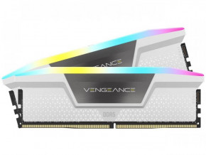   Corsair 32 GB (2x16GB) DDR5 6000 MHz Vengeance RGB White (CMH32GX5M2D6000C36W)