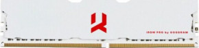   GoodRam  DDR4 16Gb 3600MHz (2*8Gb) IRDM PRO CRIMSON WHITE, Kit Retail (IRP-C3600D4V64L18S/16GDC#) 3