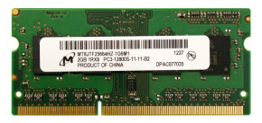   Micron SO-DIMM 2GB/1600 DDR3 (MT8JTF25664HZ-1G6M1)