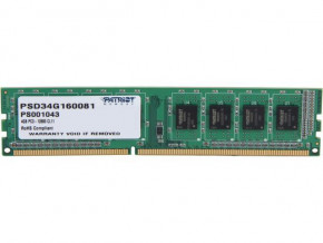   Patriot DDR3 4GB 1600 MHz CL11 DIMM 1 (PSD34G160081)