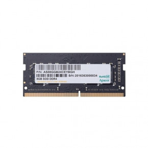   Apacer DDR4 CL22 8GB 3200 MHz   260-pin SO-DIMM Black (ES.08G21.GSH)