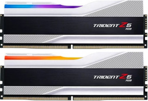  ' G. Skill Trident Z5 RGB Silver DDR5-6000 64GB (2x32GB) CL32-38-38-96 1.40V