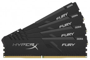    Kingston DDR4 2400 64GB KIT (16GBx4) HyperX Fury Black (HX424C15FB4K4/64) 3