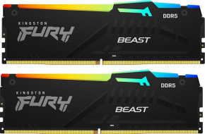   DDR5 2x16GB/5200 Kingston Fury Beast RGB Black (KF552C36BBEAK2-32)