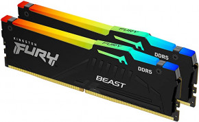     Kingston FURY 32 GB (2x16GB) DDR5 5600 MHz FURY Beast RGB (KF556C36BBEAK2-32)