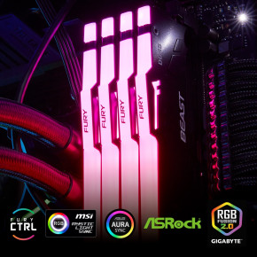   DDR5 2x8GB/5200 Kingston Fury Beast RGB Black (KF552C36BBEAK2-16) 9