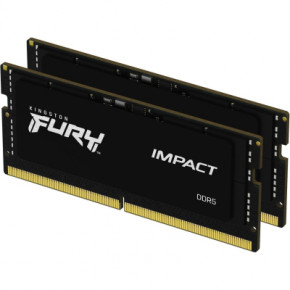    SoDIMM DDR5 32GB (2x16GB) 5600 MHz Impact Black Kingston Fury (ex.HyperX) (KF556S40IBK2-32) 3