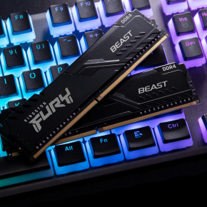 ������ ������ HyperX ��� ���������� DDR4 16GB 3200 MHz Fury Beast Black (Kingston Fury) (KF432C16BB1/16) 6