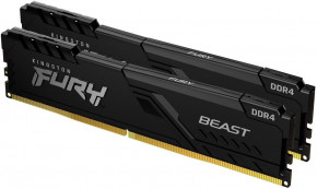   HyperX   DDR4 32GB (2x16GB) 3200 MHz Fury Beast Black (Kingston Fury) (KF432C16BB1K2/32) 3