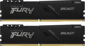 ������ ������ HyperX ��� ���������� DDR4 32GB (2x16GB) 3600 MHz Fury Beast Black (Kingston Fury) (KF436C18BBK2/32)