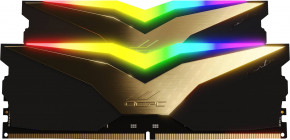   DDR5  32Gb 6600MHz (2*16Gb) OCPC PISTA RGB C32 Black Label, Retail Kit (MMPT2K32GD566C32BL)