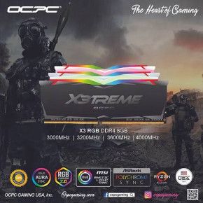  ' DDR4 16Gb 3600MHz (2*8Gb) OCPC X3 RGB Blue Label, Kit (MMX3A2K16GD436C18BU) 3