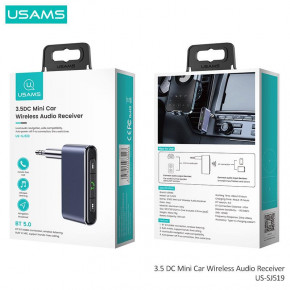  Usams US-SJ519 3.5DC Mini Car Wireless Audio Receiver Grey (SJ519JSQ01) 6