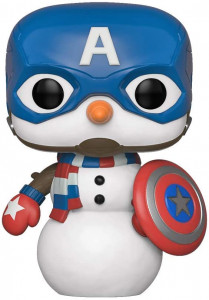   Funko POP! Bobble: Marvel: Holiday: Capt America 43335 (FUN2503)