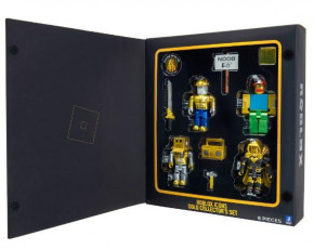    Jazwares Four Figure Pack Roblox Icons - 15th Anniversary Gold Collector's Set (ROB0527)