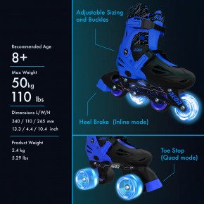   Neon Combo Skates  30-33 (NT09B4) 7