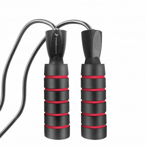      4yourhealth 2.5m. Premium Jump Rope 2471 Black-Red 6