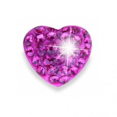  Biojoux Trendy Crystal Heart 10 mm Rose