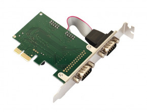 PCI-E  2xCOM (RS232), WCH CH382L, RTL (B00005) 3