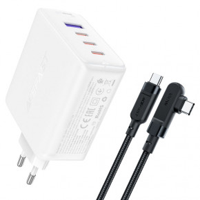    ACEFAST A37 GaN charger set(cable C to C) White (AFA37W)