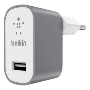   Belkin Mixit Premium 1USB 2.4A Grey (F8M731vfGRY)