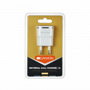    Canyon 1USB 1A White Silver (CNE-CHA01WS) 4